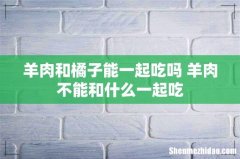 羊肉和橘子能一起吃吗 羊肉不能和什么一起吃