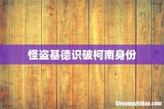 怪盗基德识破柯南身份