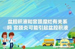 盆腔积液和宫颈糜烂有关系吗 宫颈炎可能引起盆腔积液！