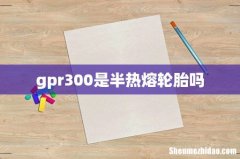 gpr300是半热熔轮胎吗