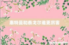 惠特曼和泰戈尔谁更厉害