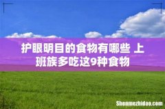护眼明目的食物有哪些 上班族多吃这9种食物