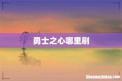 勇士之心哪里刷