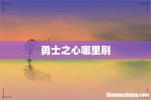 勇士之心哪里刷