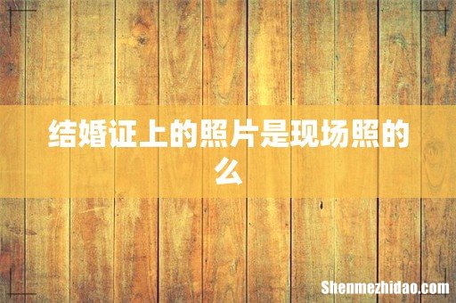 结婚证上的照片是现场照的么