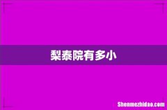 梨泰院有多小