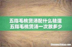 五指毛桃煲汤配什么祛湿 五指毛桃煲汤一次放多少