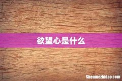 欲望心是什么