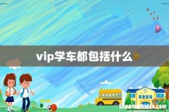 vip学车都包括什么