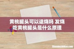 黄桃罐头可以退烧吗 发烧吃黄桃罐头是什么原理
