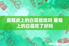 葡萄皮上的白霜能吃吗 葡萄上的白霜吃了好吗