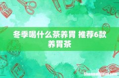 冬季喝什么茶养胃 推荐6款养胃茶