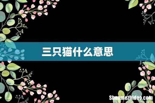 三只猫什么意思