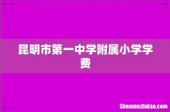 昆明市第一中学附属小学学费