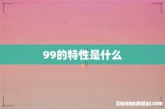 99的特性是什么