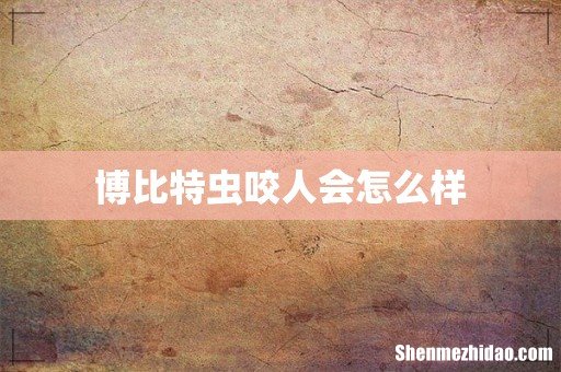 博比特虫咬人会怎么样