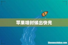 苹果啥时候出快充