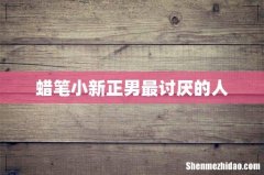 蜡笔小新正男最讨厌的人