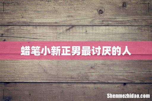 蜡笔小新正男最讨厌的人