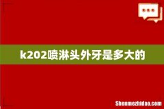 k202喷淋头外牙是多大的