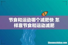 节食和运动哪个减肥快 怎样靠节食和运动减肥