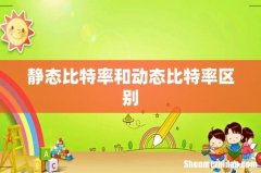 静态比特率和动态比特率区别