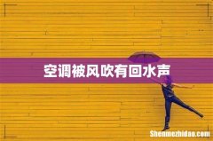 空调被风吹有回水声
