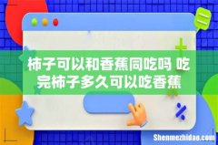 柿子可以和香蕉同吃吗 吃完柿子多久可以吃香蕉