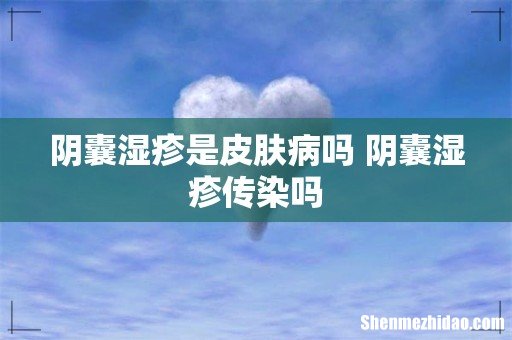 阴囊湿疹是皮肤病吗 阴囊湿疹传染吗