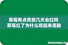 草莓有点青放几天会红吗 草莓红了为什么吃起来是酸的