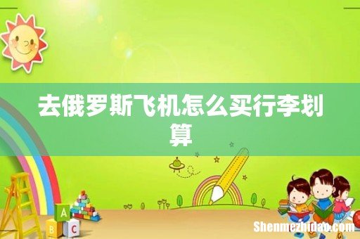 去俄罗斯飞机怎么买行李划算