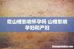 吃山楂影响怀孕吗 山楂影响孕妇和产妇