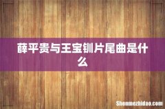 薛平贵与王宝钏片尾曲是什么