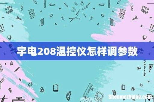 宇电208温控仪怎样调参数