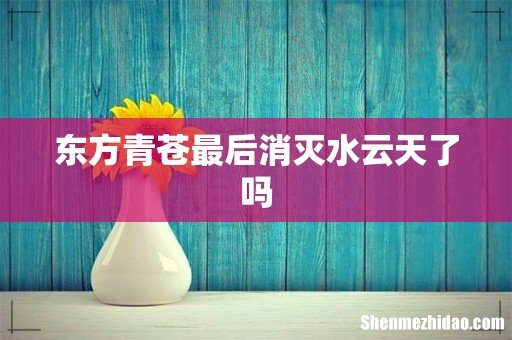 东方青苍最后消灭水云天了吗
