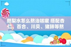 熬梨水怎么熬治咳嗽 搭配杏仁、百合、川贝、猪肺等熬水更止咳！