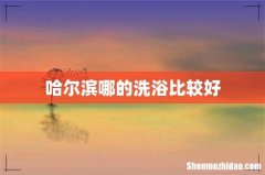 哈尔滨哪的洗浴比较好