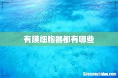 有膜细胞器都有哪些