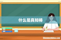 什么是真知棒