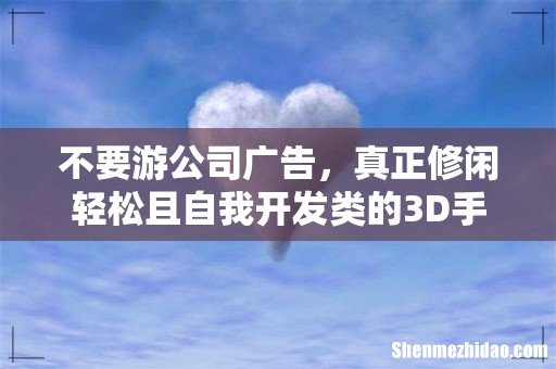 不要游公司广告,真正修闲轻松且自我开发类的3D手游有那些