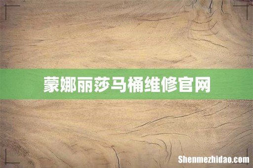蒙娜丽莎马桶维修官网