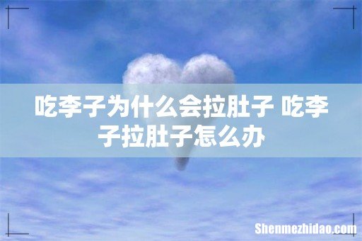 吃李子为什么会拉肚子 吃李子拉肚子怎么办