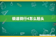 极速骑行4怎么翘头
