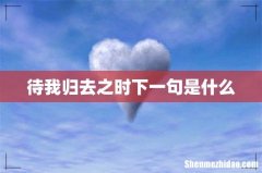待我归去之时下一句是什么