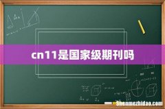 cn11是国家级期刊吗
