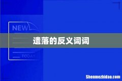 遗落的反义词词