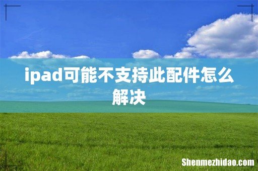 ipad可能不支持此配件怎么解决