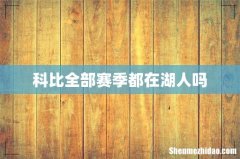 科比全部赛季都在湖人吗
