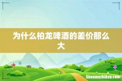 为什么柏龙啤酒的差价那么大