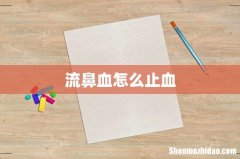 流鼻血怎么止血